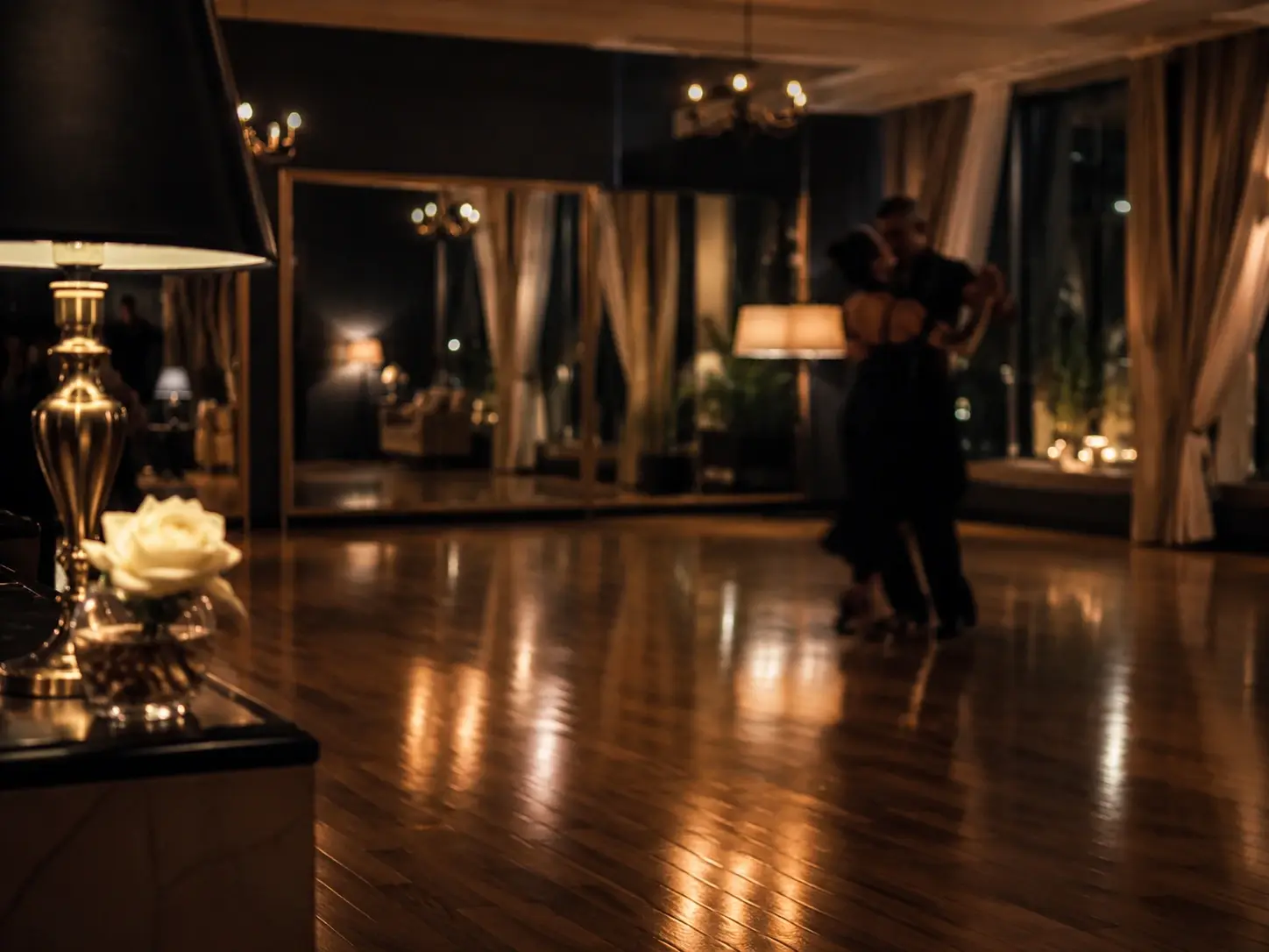 Ruhige private Tanzstunde im Atelier